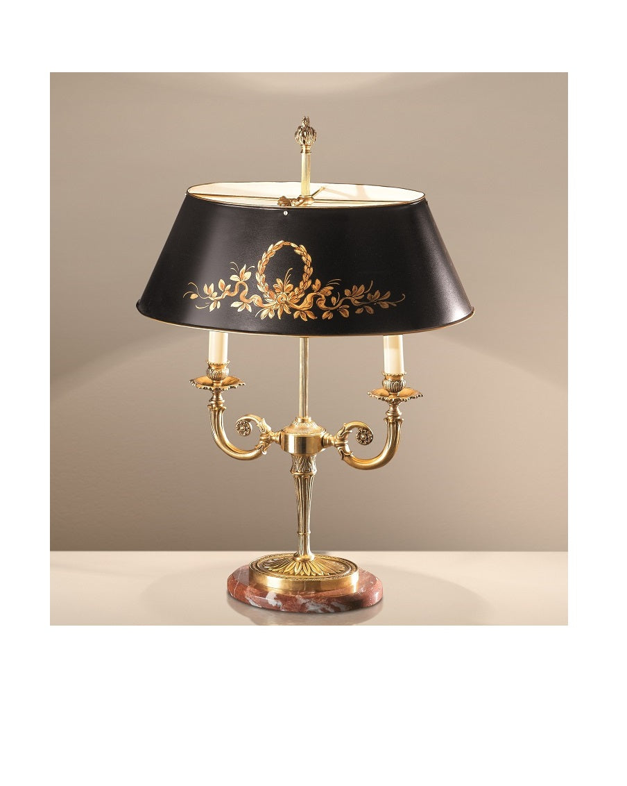 Cast Brass With Marble Base Table Lamp 615/2L – Avanti Group Ltd