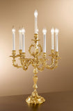 Brass Lost Wax Hand-Chaised Candle Table Lamp 755/8/Candelabro