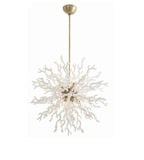 Diallo Large White Lacquered Resin Chandelier 89992