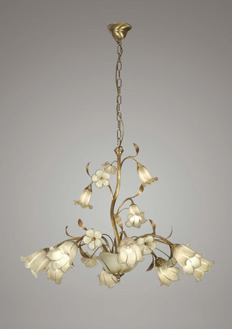 Flower Shape Murano Glass Chandelier 24931/8+3-A