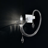 Love Heart Murano Hand Blown Glass Wall Lamp 8080/A1