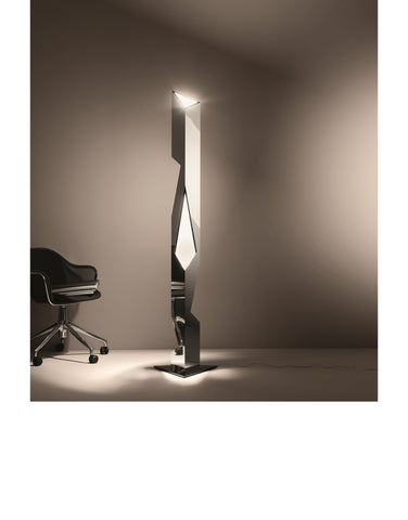 Bilbao R Polished Mirror Aluminium Floor Lamp (Last Piece)