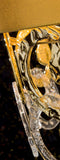 Shiny Gold Glass Rings Pendant 2399/05LA