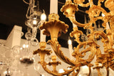 Cast Brass Hand-Chaised 24K Pure Gold Chandelier 4000/24