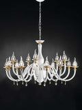 Poesia White Chandelier 531/10+5