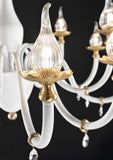Poesia White Chandelier 531/10+5