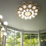 Satin Glass Gold Nickel Ceiling Lamp 2392/140
