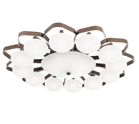 Satin Glass Gold Nickel Ceiling Lamp 2392/95