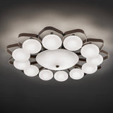 Satin Glass Gold Nickel Ceiling Lamp 2392/95