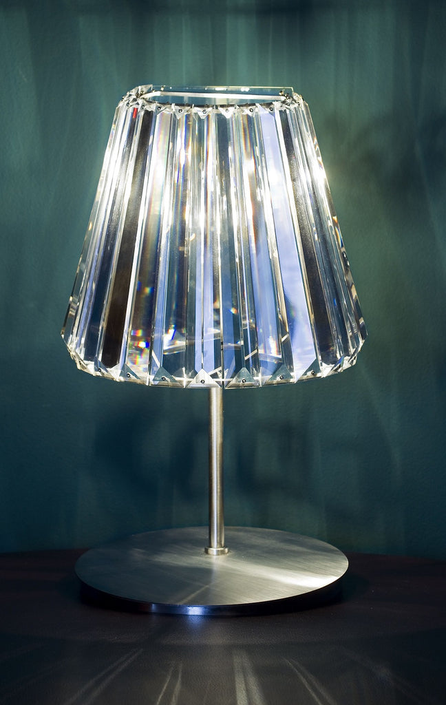 Glitters Ice Clear Pleated Glass Table Lamp CL001TA – Avanti Group Ltd