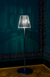 Glitters Ice Clear Pleated Glass Floor Lamp CL001FA