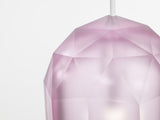 Polygon Pink Matt Blown Glass Pendant