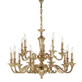 Brass French Gold Two Tiers Chandelier 098/10+5
