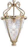 Brass Gold Plated Clear Crystal Pendant 1030/1-C