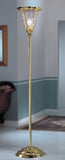 Brass Gold Plated Crystal Shade Floor Lamp 1030/P-C