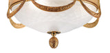 Brass French Gold Frosted Glass Ceiling Lamp 1741/3SF