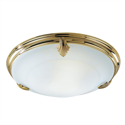 Brass Gold Plated Opal Glass Ceiling Lamp 1752/PL