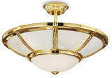 Brass Gold Plated White Glass Ceiling Lamp 1898/6-SF