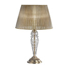 Brass Antique Brass Clear Crystal Organza Shade Table Lamp 1898/L-C
