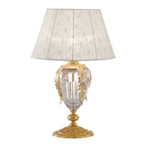 Brass Sanded Gold Lace Shade Table Lamp 265/LG