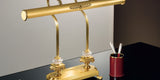 Brass Satin Gold Plated Clear Crystal Table Lamp 3009/L