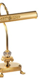 Brass Satin Gold Plated Clear Crystal Table Lamp 3010/L