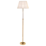Brass Gold Plated With Crystal Column Floor Lamp 37089/P