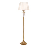 Brass Shaded Gold With Gold Glass Floor Lamp 4795/P