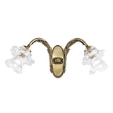 Brass Antique Brass Crystal 2 Lights Wall Lamp 917/A2