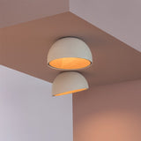 Duo Ceiling Lamp Large Matt White Lacquer 4878