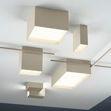 Structural Ceiling Lamp Matt Cream Lacquer 2-2632