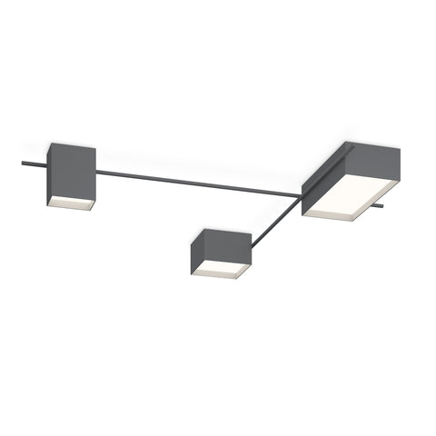 Structural Ceiling Lamp Comp Matt Grey Lacquer 2647